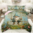 thumbnail image 1 of Feelyou Fairy Tale Gnome Bedding Comforter Set, Spring Flower Floral Twin Comforter Sets, Seasonal Spring Holiday Reversible Bedding Set, Lightweight Room Decor, 2-Piece, 1 of 9