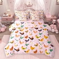 thumbnail image 1 of Feelyou Farm Rooster Teens Bedding Comforter Set 7pcs, Rustic Chinken King Bedding Sets, 1 of 8