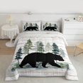 thumbnail image 1 of Feelyou Farmhouse Bear Print Bedding Comforter Set, Woodland Animal Twin Comforter Sets, Teens Boys Girls Kids Bedding Set, Luxury Bedroom Decor, 2 Pieces, 1 of 8