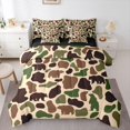 thumbnail image 1 of Feelyou Farmhouse Bear Teen Bedding Comforter Set 7pcs, Camo Camouflage Queen Bedding Sets, 1 of 8