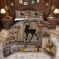 thumbnail image 1 of Feelyou Farmhouse Deer Elk Twin Comforter Sets, Rustic Lodge Cabin Bedding Set, 2-Piece, 1 of 8