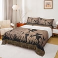 thumbnail image 1 of Feelyou Farmhouse Dog Animal Full Size Sheets, Vintage Lodge Cabin Bed Sheets, Rustic Hunting Theme Sheet Sets, Lightweight Room Decor, 4pcs, 1 of 7