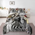thumbnail image 1 of Feelyou Fashion Black Girl Twin Comforter Sets, Leopard Wildlife Bedding Set, 2 Pieces, 1 of 8