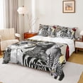 thumbnail image 1 of Feelyou Fashion Black Girl Twin Sheet Sets, Leopard Wildlife Bedding, 3 Pieces, 1 of 7