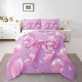 thumbnail image 1 of Feelyou Fashion Cartoon Bow Twin Comforter Sets, Fairy Princess Bedding Set, 2-Piece, 1 of 8