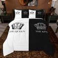 thumbnail image 1 of Feelyou Fashion Couple Crown Full Size Comforter Sets, Valentine's Day Bedding Sets, 3pcs, 1 of 8
