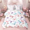 thumbnail image 1 of Feelyou Fashion Cowgirl Boot Bedding Comforter Set 7pcs, Princess Bowknot Ribbon King Bedding Sets, Cartoon Stars Print Reversible Bed Sheets, Luxury Bedroom Decor, 1 of 8