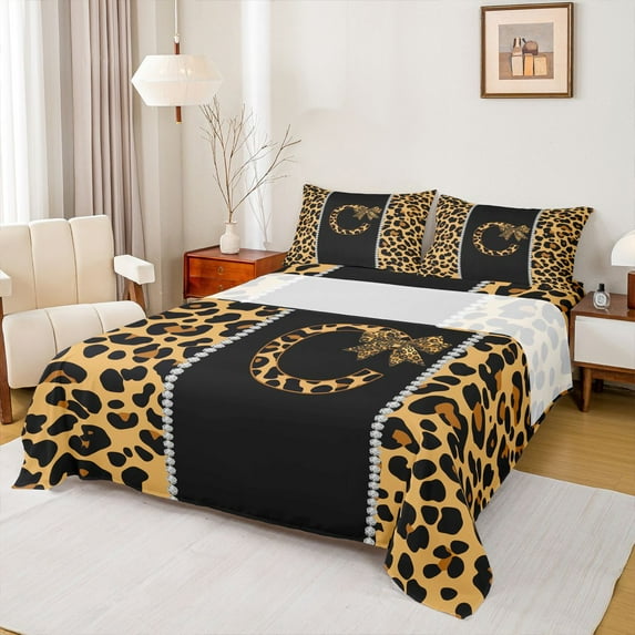 Feelyou Fashion Polkadots Bow Twin Sheet Sets, Fashion Initial C Letter ...