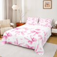 thumbnail image 1 of Feelyou Fashion Princess Bow Full Size Sheets, Watercolor Bowknot Bed Sheets, 4-Piece, 1 of 7