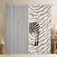 thumbnail image 1 of Feelyou Fashion Zebra Print Curtains Pack of 2 (42x84 Each), Cartoon Wildlife Animal Curtains Blackout, Teens Kids Boys Girls Bedroom Curtains, Window Curtains Decor, 1 of 6