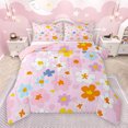 thumbnail image 1 of Feelyou Flower Floral Women Bedding Comforter Set, Pink Cherry Blossoms Twin Comforter Sets, Modern Fashion Style Reversible Bedding Set, Super Cozy Room Decor, 2 Pieces, 1 of 8