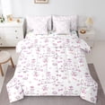 thumbnail image 1 of Feelyou Funny Pug Dog Bedding Comforter Set 7pcs for Kids, Kawaii Dalmatian Animal King Bedding Sets, Cute Flower Floral Reversible Bed Sheets, Luxury Bedroom Decor, 1 of 8