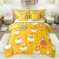 thumbnail image 1 of Feelyou Funny Rustic Duck Twin Bedding Sets 7-Piece for Kid, Kawaii Cartoon Goose Bedding Comforter Set, Cute Farm Animal Reversible Sheet Sets, Super Cozy Room Decor, 1 of 8