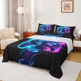thumbnail image 1 of Feelyou Futuristic Gamepad Teen Queen Sheet Sets, Game Console Flat Sheet, Modern Video Gaming Queen Fitted Sheet, Microfiber Bedroom Decor, 4 Pieces, 1 of 7