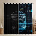 thumbnail image 1 of Feelyou Futuristic Race Car Blackout Curtains Set of 2 (52x84 Each), Modern Extreme Sport Lover Window Curtains, Teen Kid Child Curtains and Drapes, Blackout Curtains Room Decor, 1 of 6
