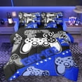 thumbnail image 1 of Feelyou Game Console Player Twin Bedding Sets 7-Piece, Blue Gamer Gamepad Bedding Comforter Set, Teens Kids Boys Girls Reversible Sheet Sets, Ultra Soft Bedroom Decor, 1 of 7