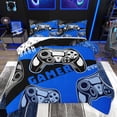 thumbnail image 1 of Feelyou Gaming Gamer Kids Bedding Comforter Set, Game Gamepad Controller Twin Comforter Sets, Blue Cartoon Style Reversible Bedding Set, Super Cozy Room Decor, 2-Piece, 1 of 9