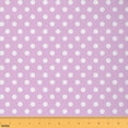 thumbnail image 1 of Feelyou Geometric Fabric by the Yard 1 Yard for Adult, Violet Polka Dots Room Decor Fabric by the Yard, Chic Circle Abstract Fabric for Sewing, Luxury Bedroom Decor, 1 of 6