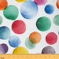 thumbnail image 1 of Feelyou Geometric Fabric by the Yard 2 Yards for Adult, Colorful Polka Dots Room Decor Fabric by the Yard, Chic Circle Abstract Fabric for Sewing, Ultra Soft Home Decor, 1 of 6