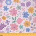 thumbnail image 1 of Feelyou Girls Floral Flower Fabric by the Yard 5 Yards, Kawaii Cartoon Room Decor Fabric by the Yard, Rustic Theme Fabric for Sewing, Luxury Bedroom Decor, 1 of 6