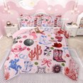 thumbnail image 1 of Feelyou Girly Pink Cactus Full Size Comforter Sets, Kawaii Cowgirl Boot Hat Bedding Comforter Set, Western Princess Style Reversible Bedding Sets, Luxury Bedroom Decor, 3 Pieces, 1 of 8