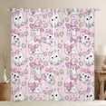 thumbnail image 1 of Feelyou Girly Pink Ghost Black Out Curtains for Girls, Kawaii Princess Bowknot Curtains Pack of 2 (42x63 Each), Cute Flower Floral Bedroom Curtains, Blackout Curtains Room Decor, 1 of 6