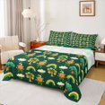 thumbnail image 1 of Feelyou Gnome Shamrock Teen Full Size Sheets, Rainbow Tree Bed Sheets, 4pcs, 1 of 7