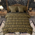 thumbnail image 1 of Feelyou Gold Boho Life Tree Comforter Set 7pcs, Rustic Mandala Damask King Bedding Sets, 1 of 8