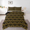 thumbnail image 1 of Feelyou Gold Mandala Damask Full Size Comforter Sets, Rustic Butterfly Bedding Sets, 3pcs, 1 of 8