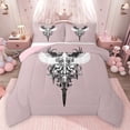 thumbnail image 1 of Feelyou Gothic Angel Wings Full Size Comforter Sets, Vintage Y2k 2000s Goth Bedding Comforter Set, Teens Kids Girls Boys Reversible Bedding Sets, Lightweight Room Decor, 3 Pieces, 1 of 8