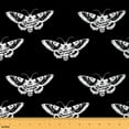thumbnail image 1 of Feelyou Gothic Moth Fabric by the Yard 3 Yards for Teen, Horror Skeleton Skull Home Decor Fabric by the Yard, Halloween Animal Sewing Fabric, Super Cozy Room Decor, 1 of 6