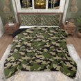 thumbnail image 1 of Feelyou Green Camouflage Abstract Full Size Comforter Sets, Vintage Fashion Camo Bedding Comforter Set, Teens Kids Boys Girls Reversible Bedding Sets, Super Cozy Room Decor, 3-Piece, 1 of 8