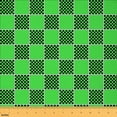 thumbnail image 1 of Feelyou Green Checkered Fabric by the Yard 2 Yards, Square Geometry Sewing Fabric, Modern Abstract Home Decor Fabric by the Yard, Luxury Bedroom Decor, 1 of 6