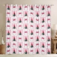 thumbnail image 1 of Feelyou Green Christmas Tree Curtains Pack of 2 (42x84 Each), Bowknot Plaid Buffalo Curtains Blackout, Teens Boys Girls Kids Bedroom Curtains, Blackout Curtains Home Decor, 1 of 6