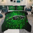 thumbnail image 1 of Feelyou Green Fahion Automobile Bedding Comforter Set, Square Honeycomb Twin Comforter Sets, Teens Kids Boys Girls Reversible Bedding Set, Lightweight Room Decor, 2pcs, 1 of 9