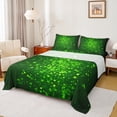 thumbnail image 1 of Feelyou Green Futuristic Square Full Size Sheets, Video Gaming Gamer Bed Sheets, Dreamy Galaxy Sky Sheet Sets, Ultra Soft Bedroom Decor, 4 Pieces, 1 of 7