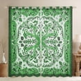 thumbnail image 1 of Feelyou Green Hippie Damask Black Out Curtains for Women, Retro Boho Paisley Curtains Pack of 2 (42x63 Each), Southwestern Fashion Bedroom Curtains, Living Room Curtains Decor, 1 of 6