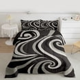 thumbnail image 1 of Feelyou Grey Abstract Ombre Queen Comforter Set, Square Circle Geometric Bedding Sets, Teen Kid Child Adult Bedding Comforter Set, Luxury Bedroom Decor, 3pcs, 1 of 8