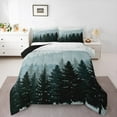 thumbnail image 1 of Feelyou Grey Blue Pine Tree Bedding Comforter Set, Jungle Plant Botanical Twin Comforter Sets, Nature Scenery Print Reversible Bedding Set, Super Cozy Room Decor, 2 Pieces, 1 of 8