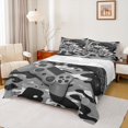 thumbnail image 1 of Feelyou Grey Game Controller Twin Sheet Sets, Fashion Camo Abstract Twin Fitted Sheet, Cartoon Gamepad Theme Flat Sheet, Ultra Soft Bedroom Decor, 3-Piece, 1 of 8