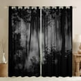 thumbnail image 1 of Feelyou Grey Pine Tree Black Out Curtains, Jungle Plant Botanical Curtains Pack of 2 (42x63 Each), Nature Scenery Print Bedroom Curtains, Curtains and Drapes Room Decor, 1 of 6