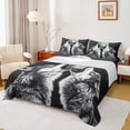 thumbnail image 1 of Feelyou Grey Wolf Bed Sheets, Woodland Wildlife King Sheets, Rustic Farmhosue Sheet Set, Luxury Bedroom Decor,4 Pieces, 1 of 7