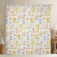 thumbnail image 1 of Feelyou Groovy Daisy Flower Curtains Pack of 2 (42x84 Each) for Kids, Kawaii Cartoon Deer Curtains Blackout, Dreamy Fairy Tale Bedroom Curtains, Curtains and Drapes Decor, 1 of 6