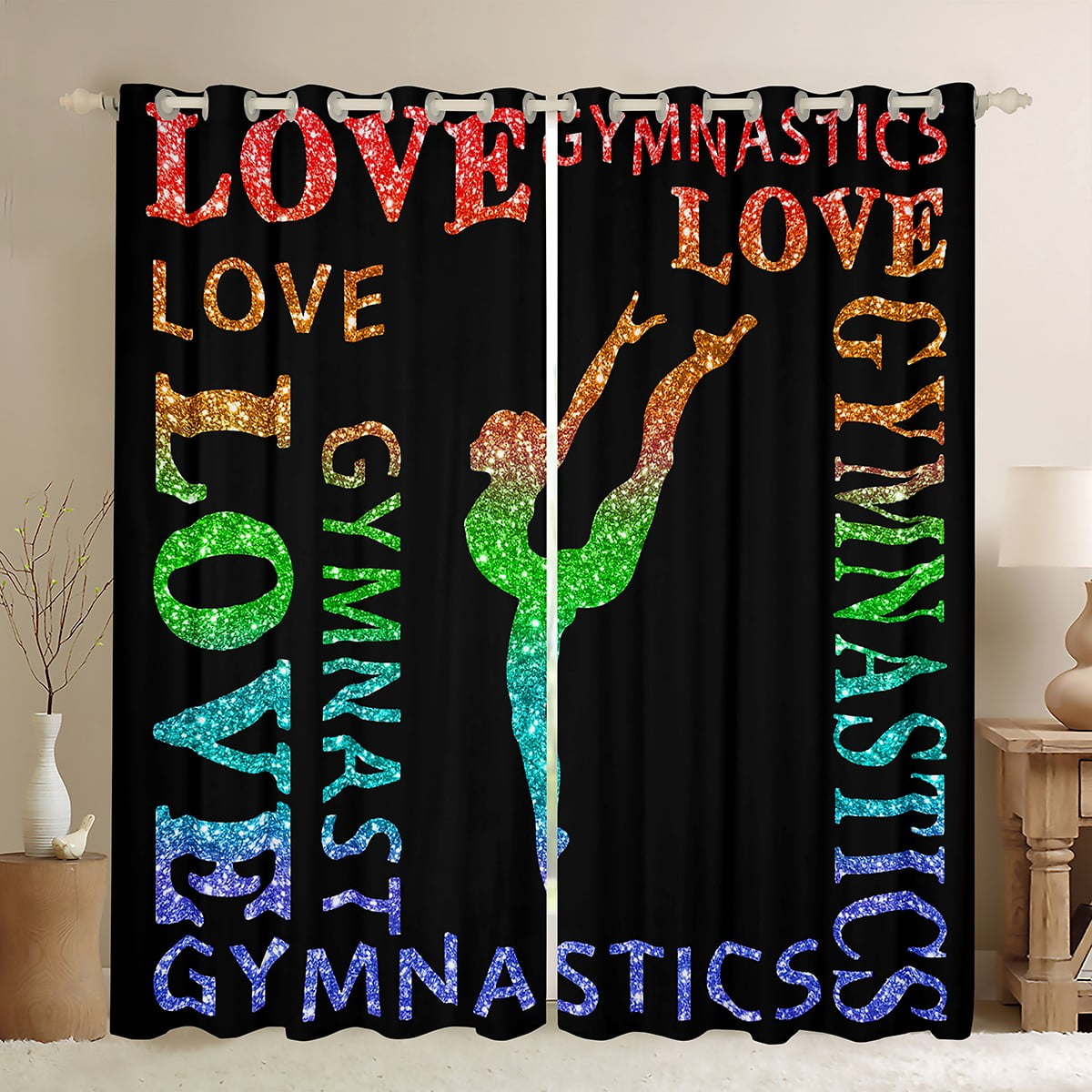 Cartoon Car Blackout Curtains For Living Room Bedroom, Construction Window Curtains, Yellow Blue Red Equipment Trucks Curtains Cargo