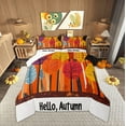 thumbnail image 1 of Feelyou Hallo Autumn 01, Cartoon Fall Tree Twin Comforter Sets, Modern Minimalism Reversible Bedding Set, Lightweight Room Decor,2 Pieces, 1 of 8