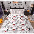 thumbnail image 1 of Feelyou Halloween Ghost Twin Bedding Sets 7-Piece for Kids, Kawaii Black Cat Bedding Comforter Set, Gothic Pumpkin Bat Reversible Sheet Sets, Ultra Soft Home Decor, 1 of 7