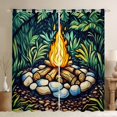 thumbnail image 1 of Feelyou Happy Camping Blackout Curtains Set of 2 (52x84 Each) for Kids, Rustic Farmhouse Adventure Window Curtains, Jungle Camper Curtains and Drapes, Curtains and Drapes Room Decor, 1 of 6