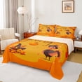 thumbnail image 1 of Feelyou Happy Thanksgiving Teens Twin Sheet Sets, Rustic Turkey Bedding, 3pcs, 1 of 7