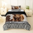 thumbnail image 1 of Feelyou Highland Cow Twin Comforter Sets, Animal Bedding Set, 2-Piece, 1 of 7