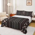 thumbnail image 1 of Feelyou Hippie Aztec Adult Full Size Sheets, Black Red Abstract Stripes Bed Sheets, Bohemian Western Style Sheet Sets, Breathable Home Decor, 4pcs, 1 of 7